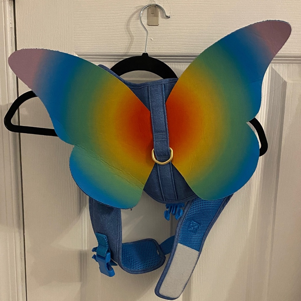 Colorful Butterfly Wing dog harness